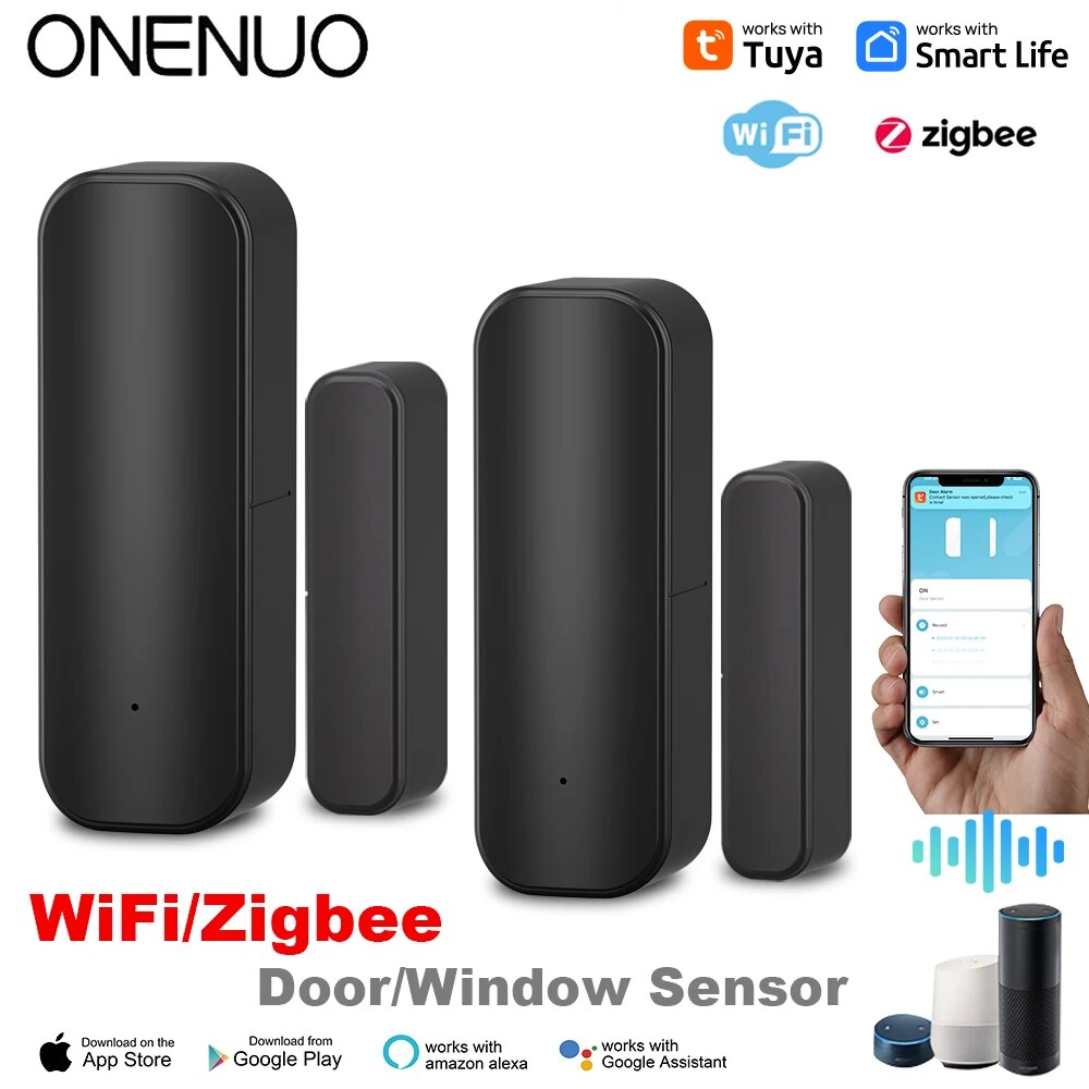 Home Security Gate - Tuya WiFi/ZigBee Door Window Sensor Smart