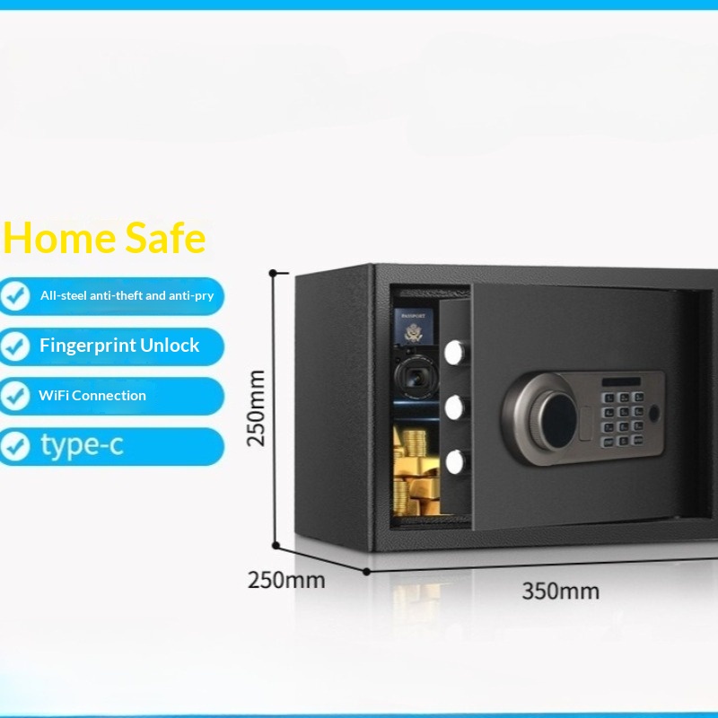 Home Security Safe - Electronic Password Safe 25cm Mini Home