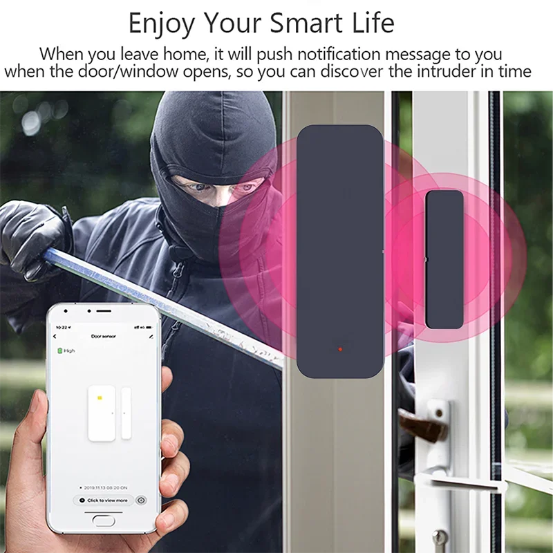 Tuya Zigbee Wifi Door Sensor W - Home Security Gate review and price
