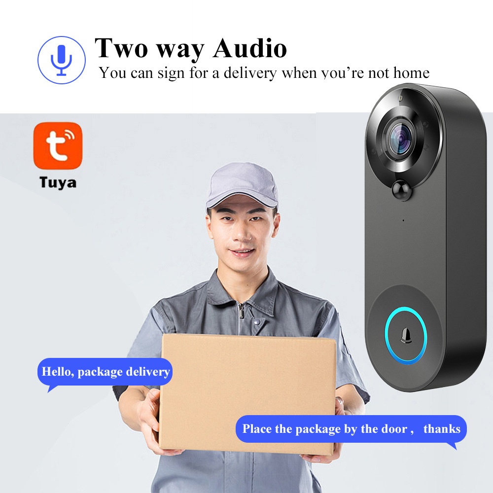 Tuya 1080P Wireless WIFI Doorb - Home Security Monitoring System review and price