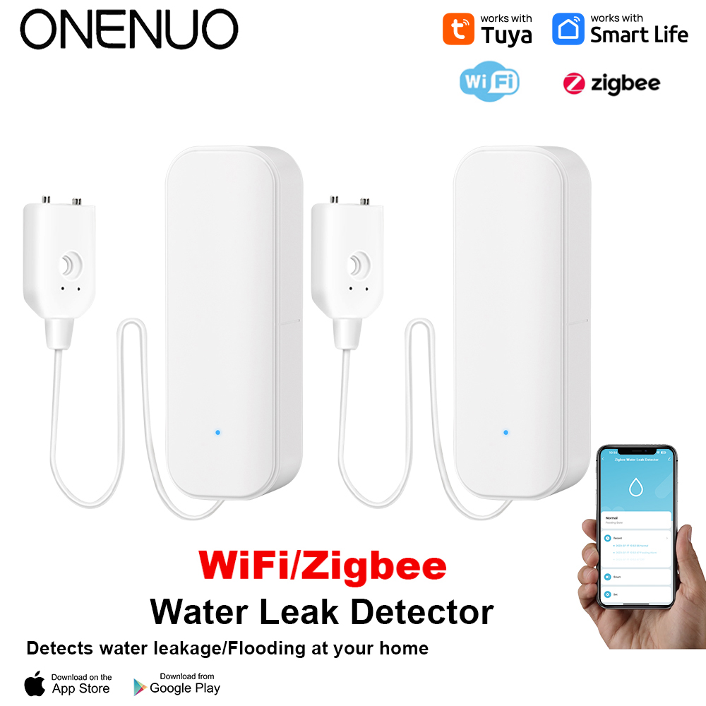 WiFi or Zigbee Water Leak Sens - Home Security Alarm System review and price