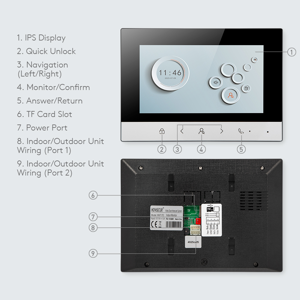 Tuya Smart WIFI Indoor Monitor - Home Security Gate review and price