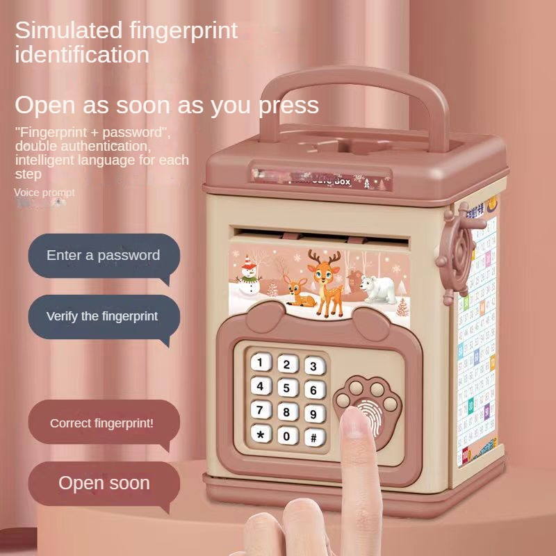 Money Box with Fingerprint Pig - Home Security Safe review and price