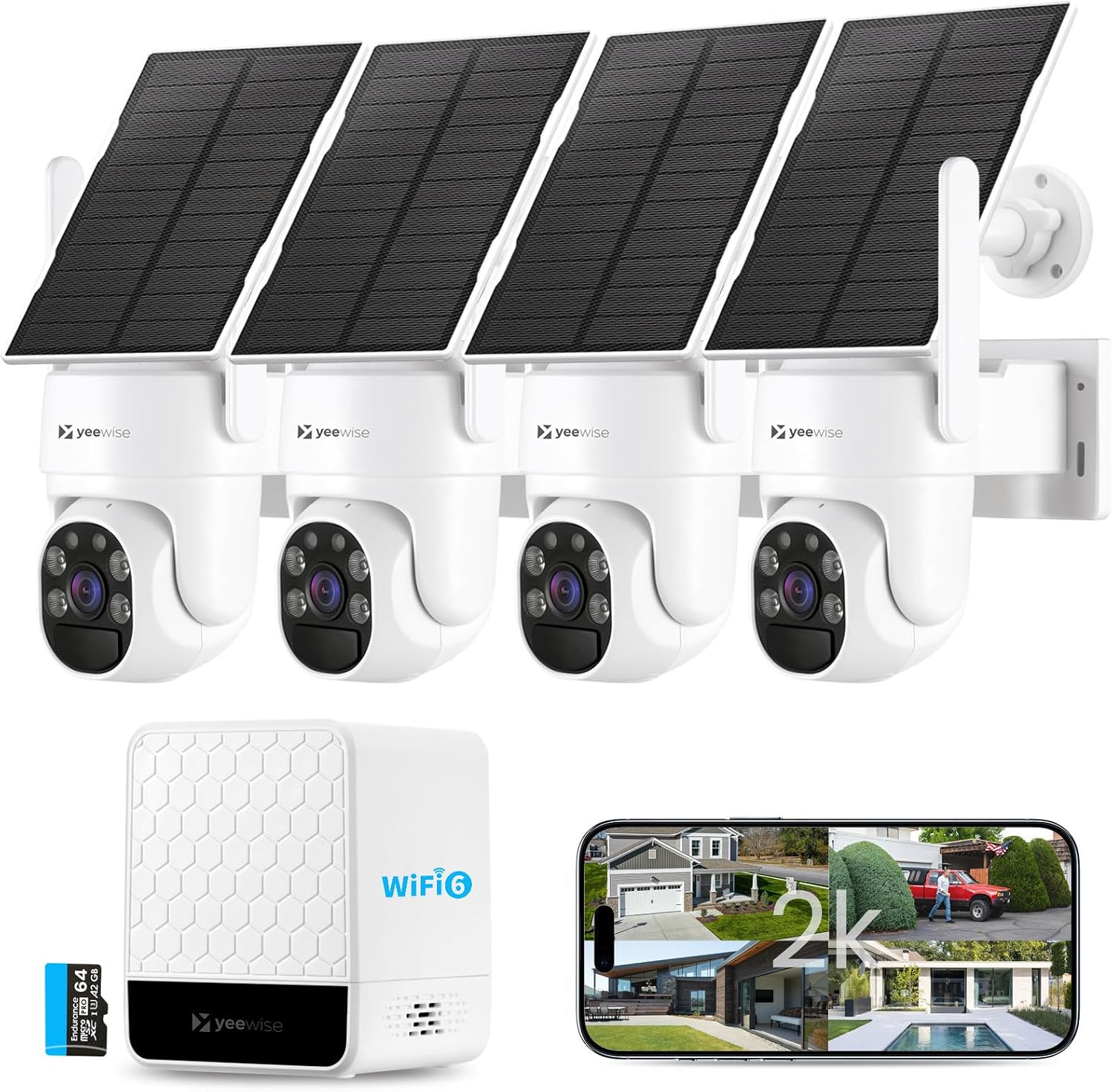 Wireless Outdoor Solar Securit - Home Security Cameras No Subscription review and price