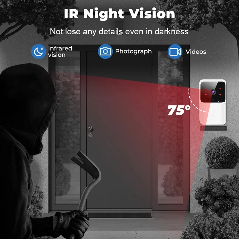 Smart Home WiFi Video Doorbell - Home Security Monitoring System review and price