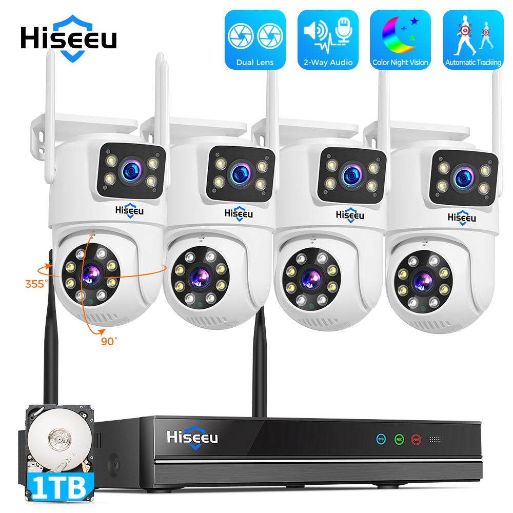 Hiseeu 6MP WiFi Dual Lens Came - Home Security Monitoring System review and price