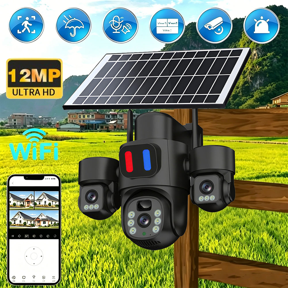 Solar WiFi PTZ Camera Outdoor  - Home Security Monitoring System review and price