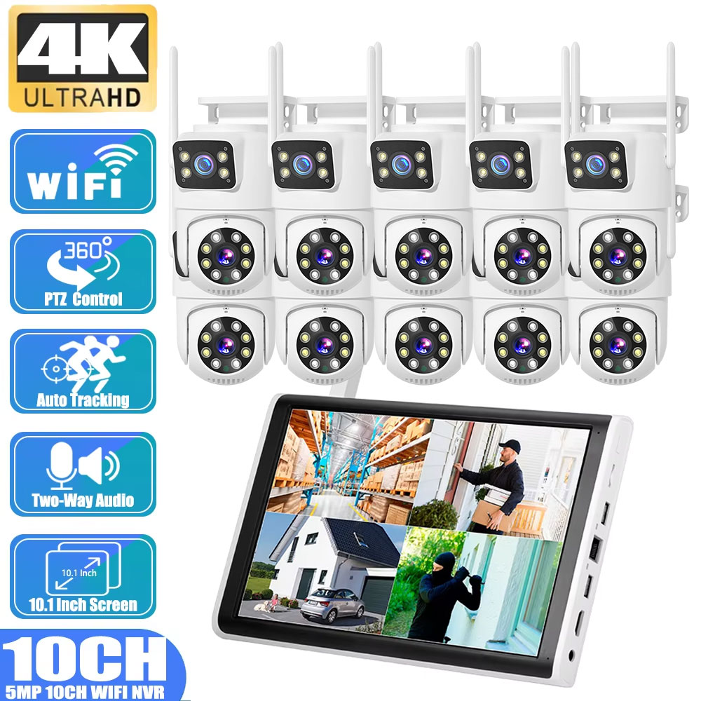8MP 4K Dual Lens Human Detecti - Home Security Monitoring System review and price
