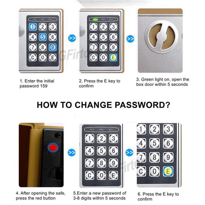 Wall-Mounted Password Safety B - Home Security Safe review and price