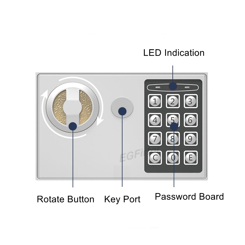 Wall-Mounted Password Safety B - Home Security Safe review and price