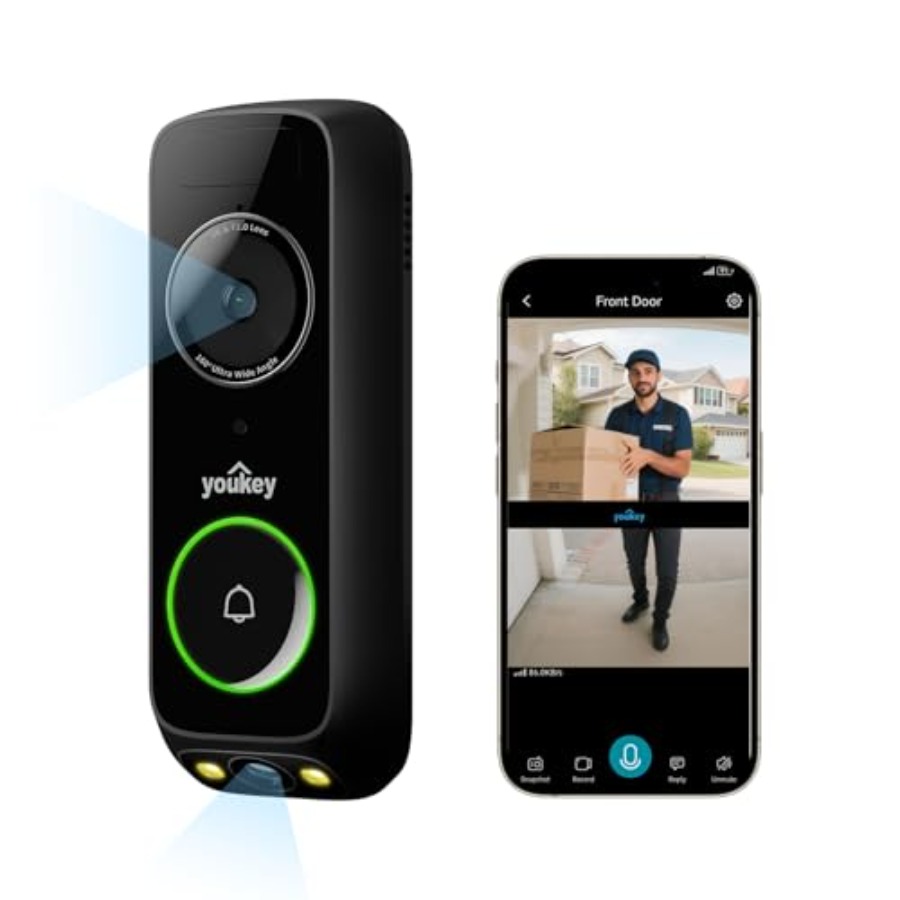 Wireless doorbell camera for h - Home Security Cameras No Subscription review and price