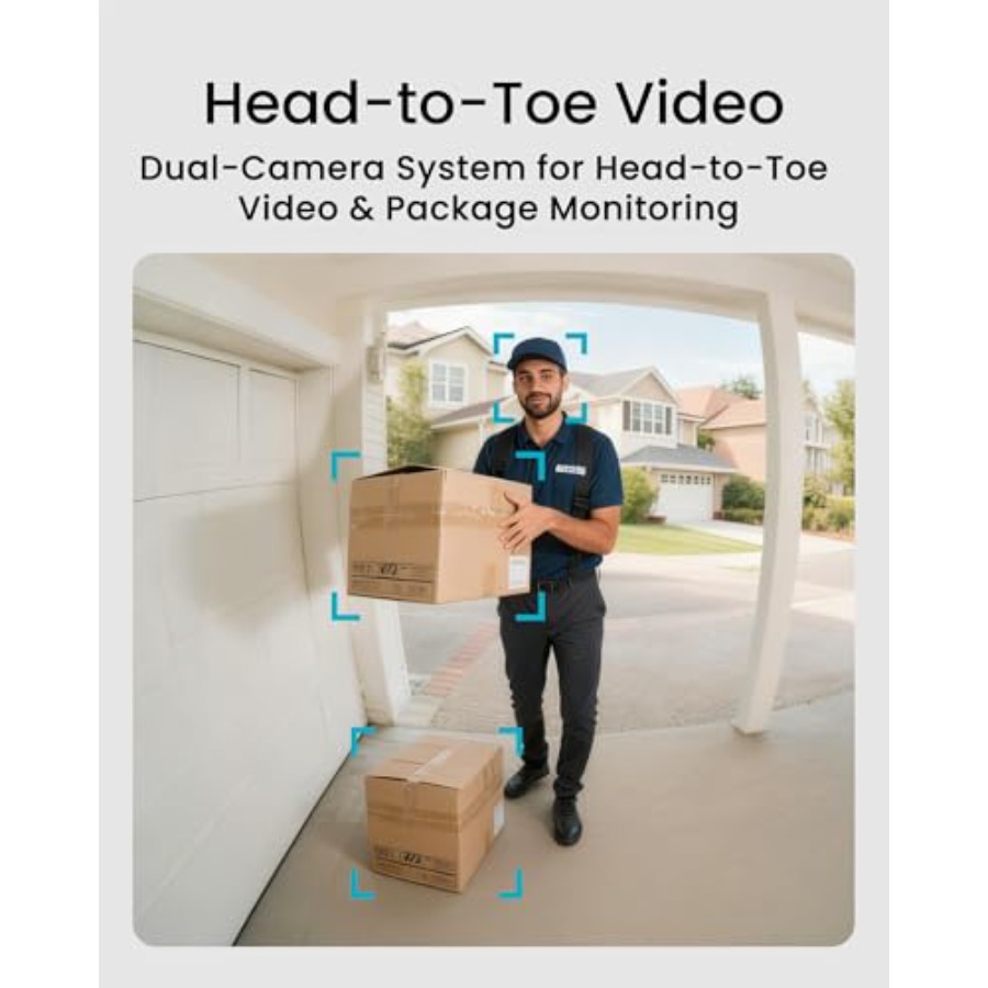 Wireless doorbell camera for h - Home Security Cameras No Subscription review and price