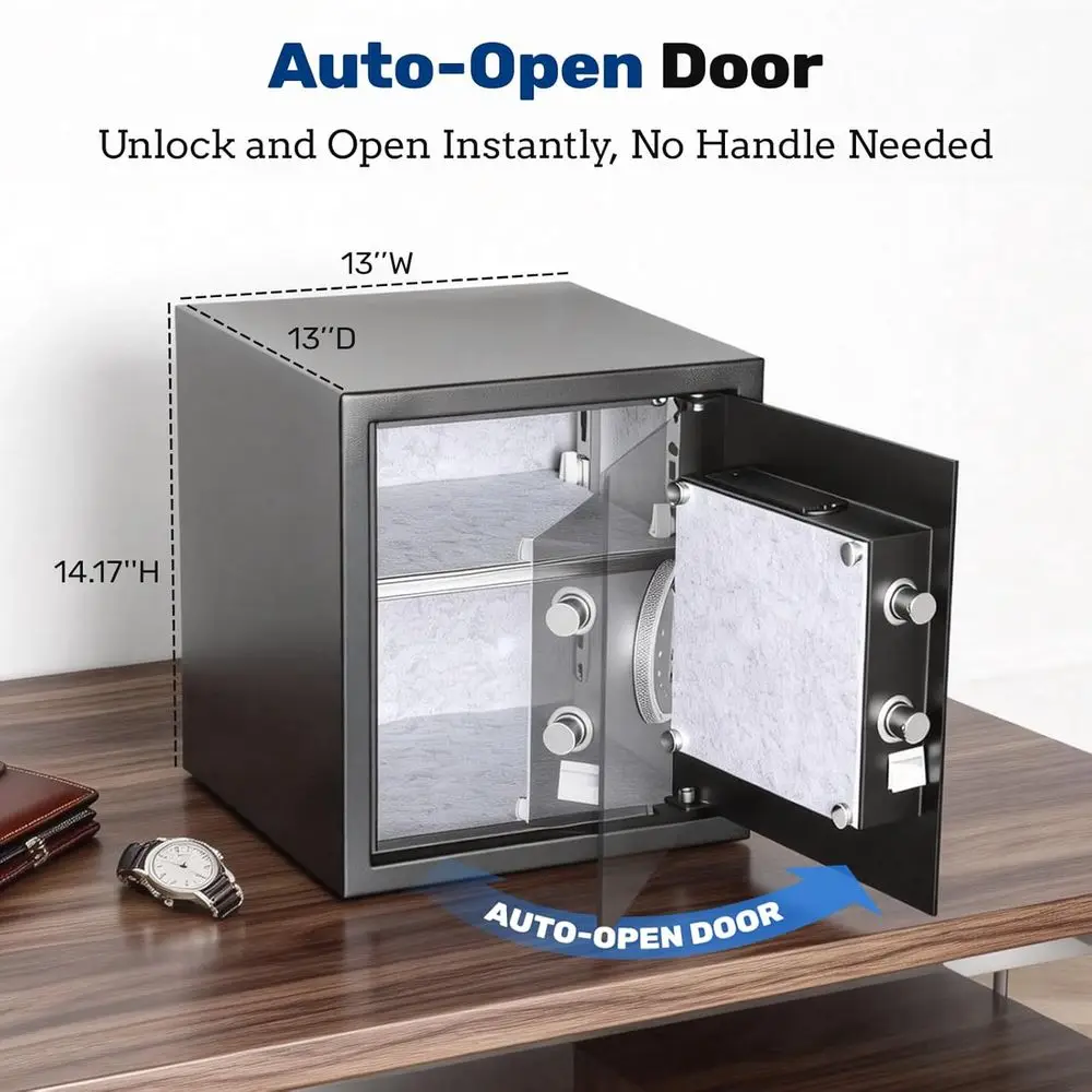 1.5 Auto-Open Biometric Safe w - Home Security Safe review and price