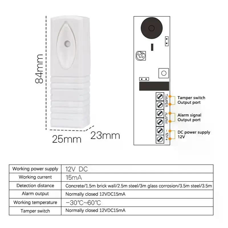 Wired Photoelectric Vibration  - Home Security Alarm System review and price