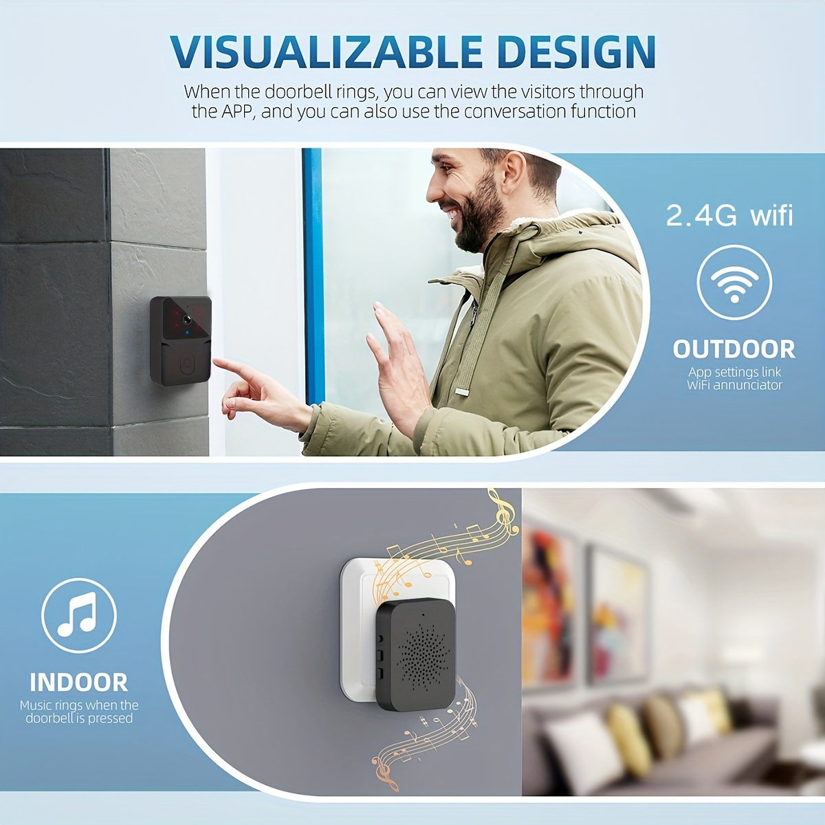 Tuya Wireless Smart Video Door - Home Security Monitoring System review and price